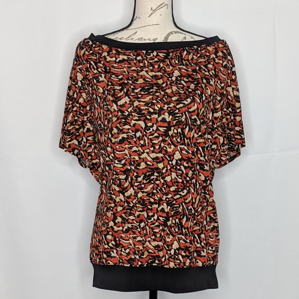 3 For 15 Animal Print Cold Shoulder Top